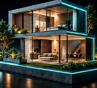 Modern home concept artwork